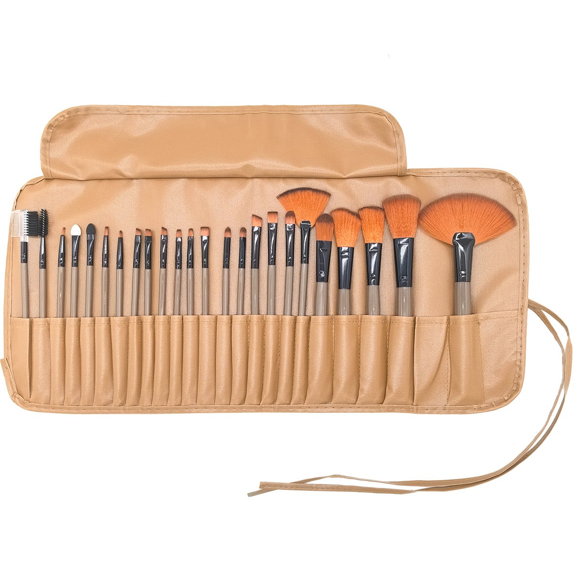 thumbnail image 2 of 24 Pinceles de Maquillaje Original Color Madera Set de Pinceles de Maquillaje Viene con una Bolsa de Pinceles Herramientas de Belleza de Maquillaje, 2 of 2